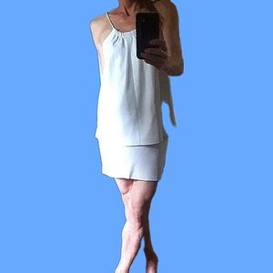 Zara faux leather camisole